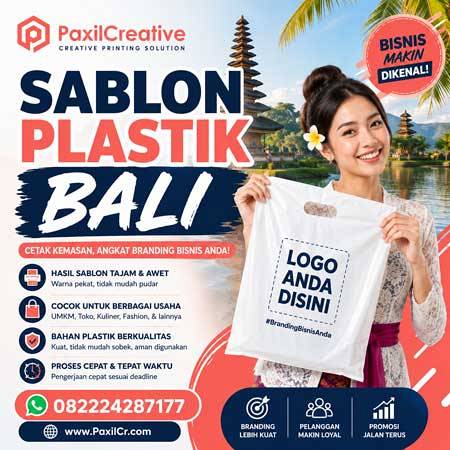 Jasa Sablon Plastik Denpasar Bali Mulai Rp 300