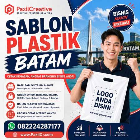 Jasa Sablon Plastik Batam Mulai Rp 500 Saja
