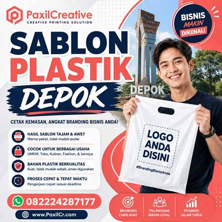 Jasa Sablon Plastik di Depok Mulai Rp 500 an