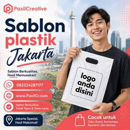 Sablon Plastik di Jakarta Mulai 500 Saja! Bisa NEGO!