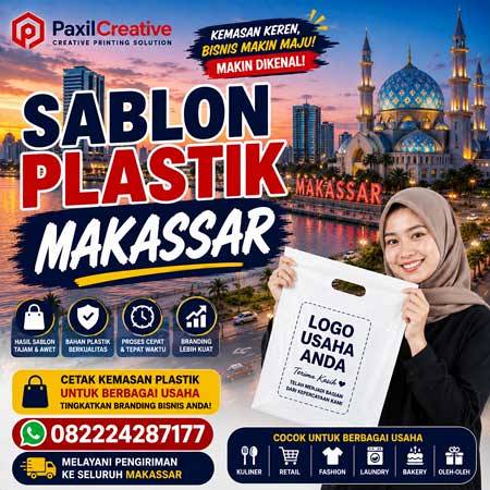Jasa Sablon Plastik di Makassar Terbaik Mulai Rp 500 Saja