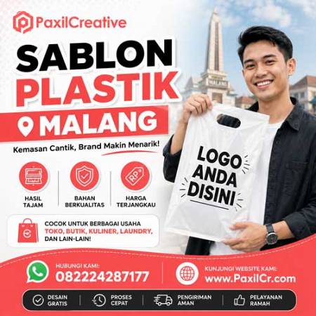 Sablon Plastik di Malang TERMURAH! Bisa NEGO kak!