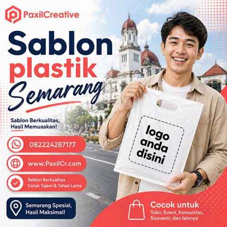 Jasa Sablon Plastik Terdekat di Semarang TERMURAH! Bisa NEGO kak!