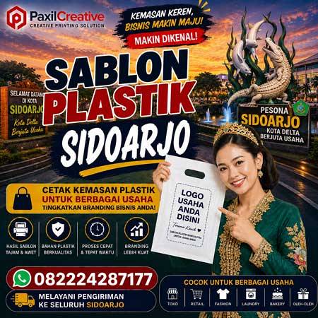 Cari Sablon Plastik di Sidoarjo? TERMURAH! Bisa NEGO kak!