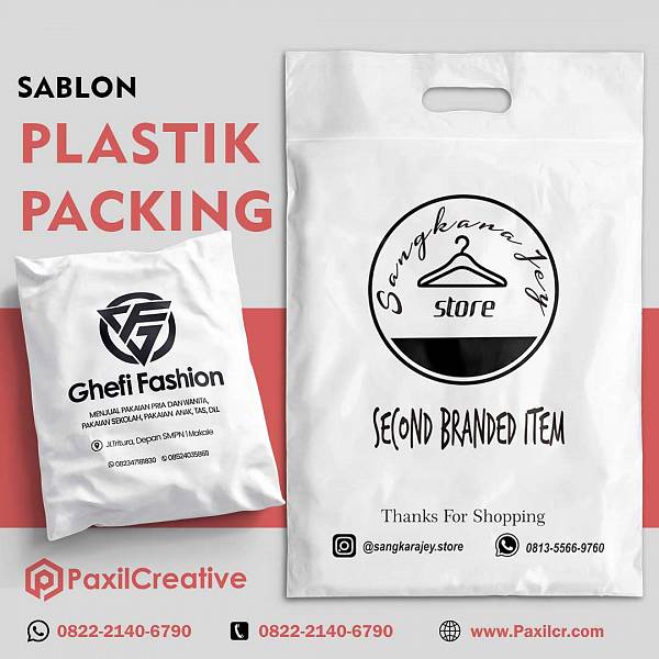 Sablon Plastik Packing Custom Mulai Rp 300 Saja!