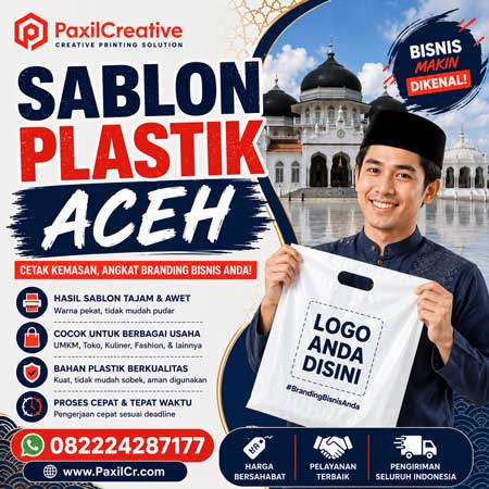 Jasa Sablon Plastik Aceh Berkualitas untuk Mendukung Branding Usaha Anda