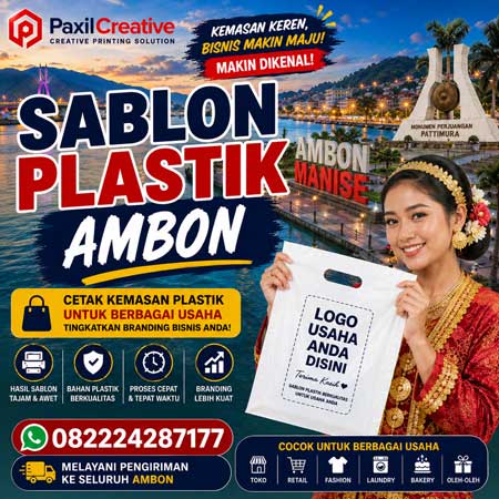 Anda bingung mencari Jasa Sablon Plastik di Ambon yang dapat diandalkan untuk meningkatkan citra bisnis Anda?