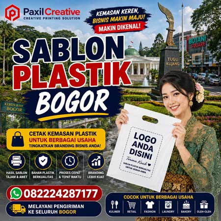 Cetak Sablon Plastik Bogor Custom Logo untuk UMKM