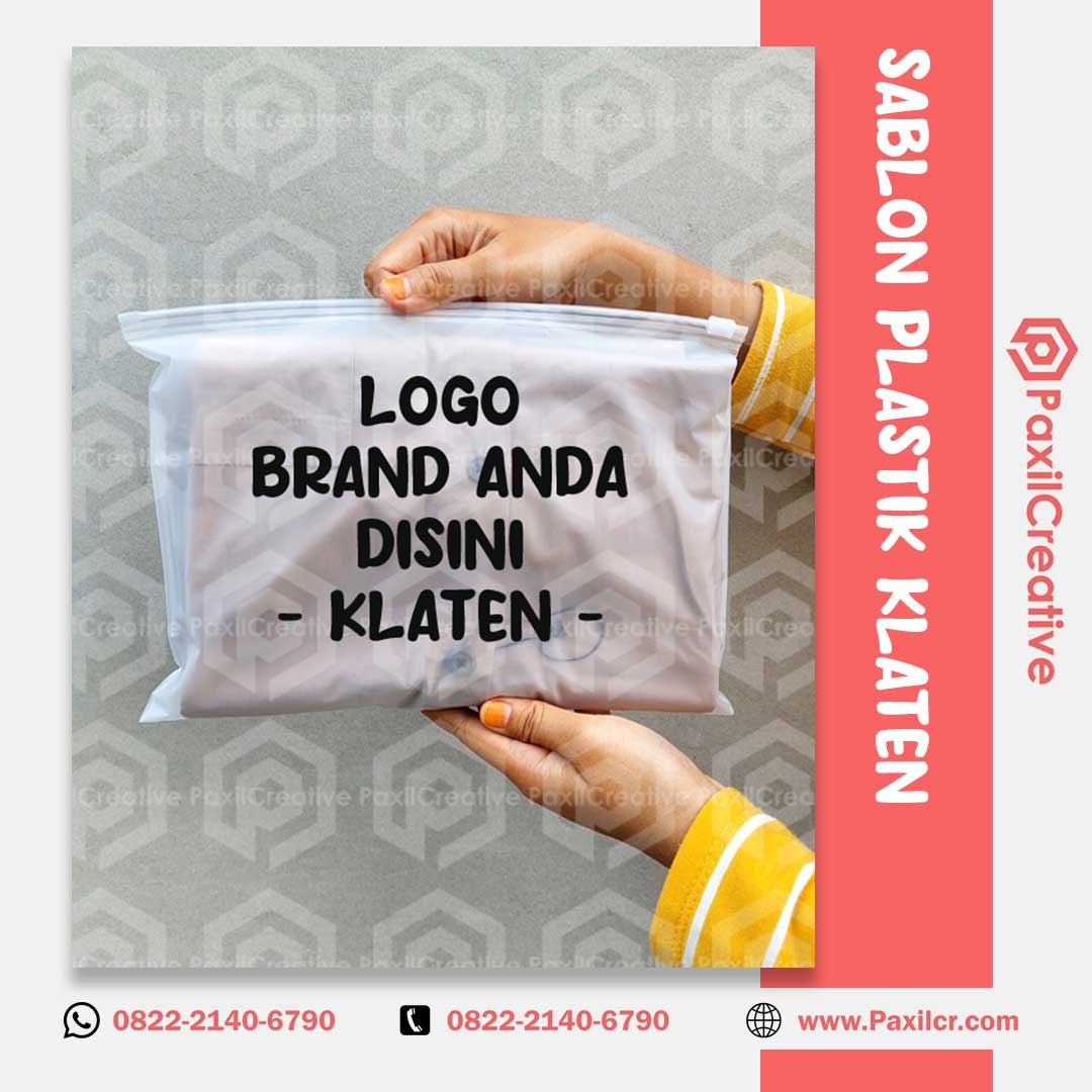 Sablon Plastik di Klaten Harga Mulai Rp 500 saja!
