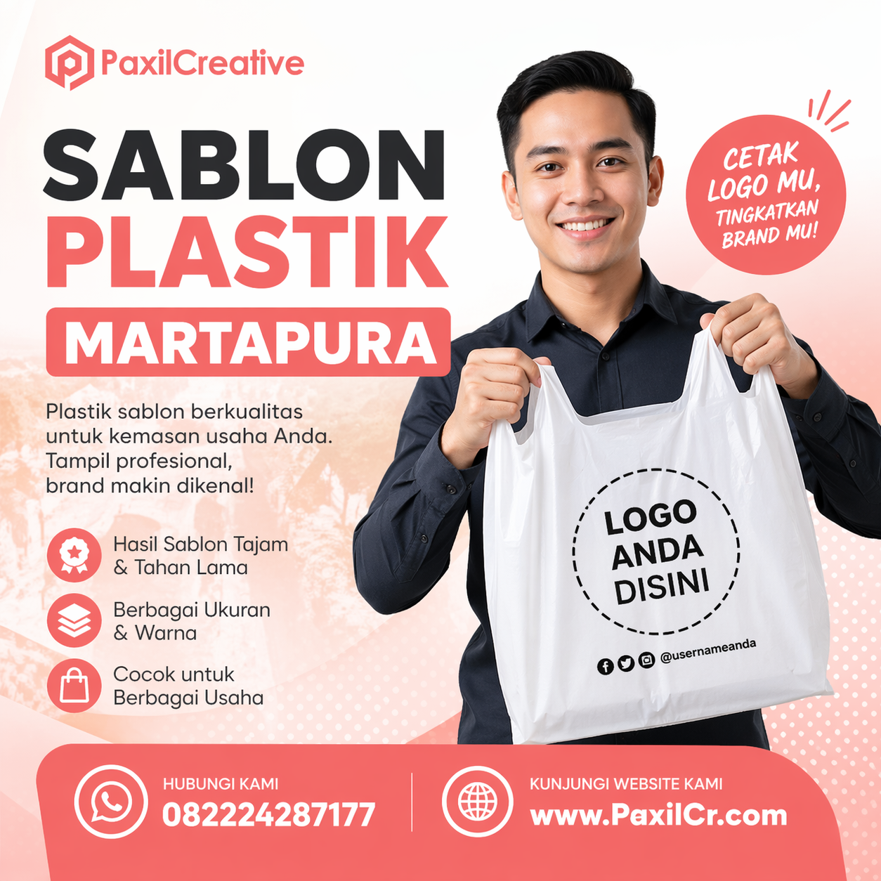 Jasa Sablon Plastik Berkualitas di Martapura untuk Kemasan Usaha Lebih Profesional