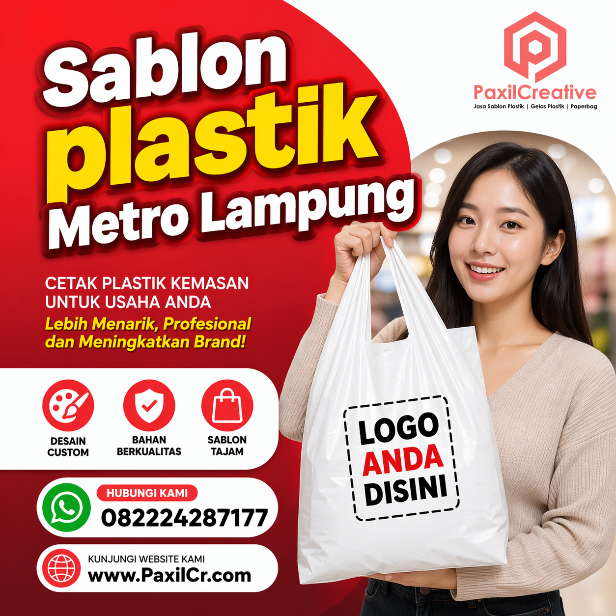 Jasa Sablon Plastik Berkualitas di Metro untuk Kemasan Usaha Lebih Profesional