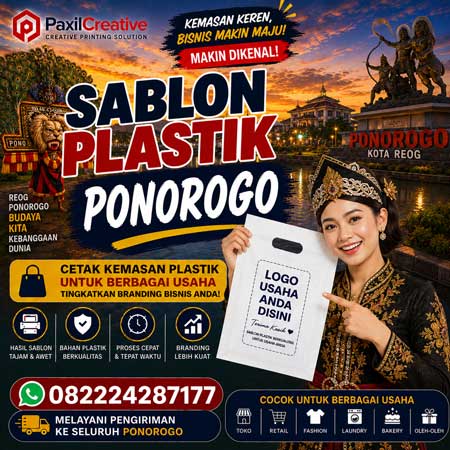 Sablon Plastik Ponorogo untuk Kemasan Custom yang Membuat Bisnis Lebih Mudah Dikenali