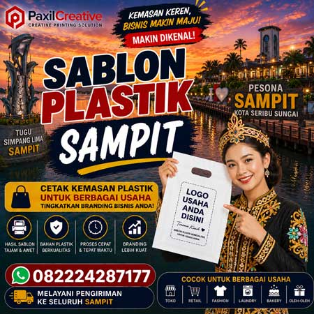 Sablon Plastik Sampit untuk Kuliner, Fashion & UMKM