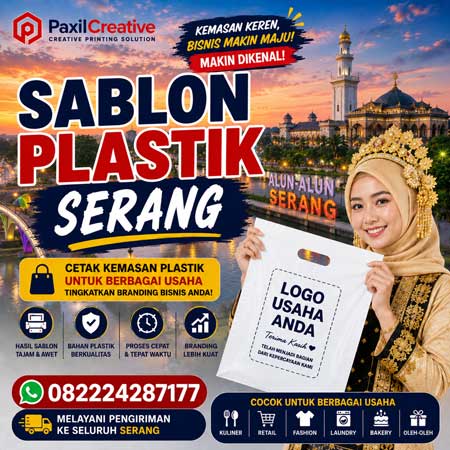 Kreativitas Tak Terbatas, Sablon Plastik Berkualitas Terbaik dari Paxil Creative Serang!