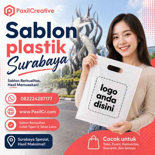 Sablon Plastik di Surabaya Mulai Rp 500 Saja! Bisa NEGO